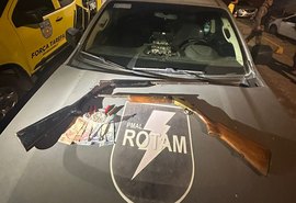 Rotam apreende duas espingardas e drogas no Centro de Maceió