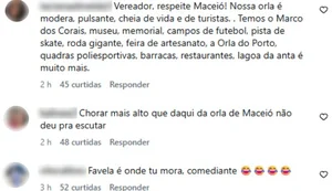 Declaração de vereador sobre orla de Maceió gera reação e críticas nas redes sociais