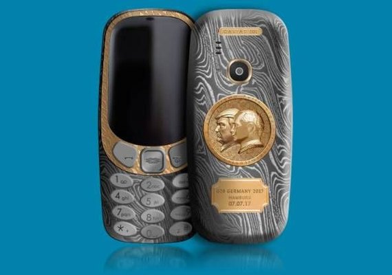 Empresa reforça celular 'inquebrável' da Nokia com ouro, titânio, Putin e Trump