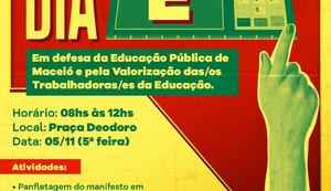 Sinteal realiza manifesto e entrega carta compromisso a candidatos a prefeito de Maceió