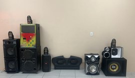 Operação integrada apreende nove equipamentos sonoros em Maceió