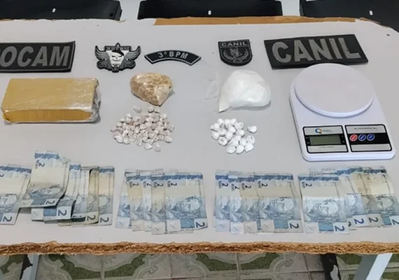 Homem é preso por tráfico após PM apreender 680 g de drogas em Craíbas