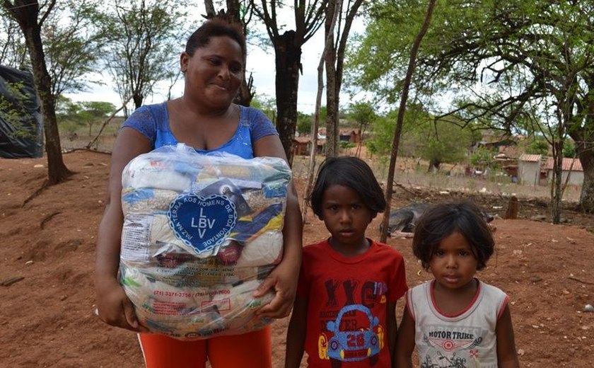Famílias quilombolas e rurais em AL recebem ação da LBV
