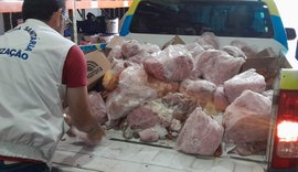 Vigilância Sanitária apreende 450 kg de alimentos estragados no Jacintinho