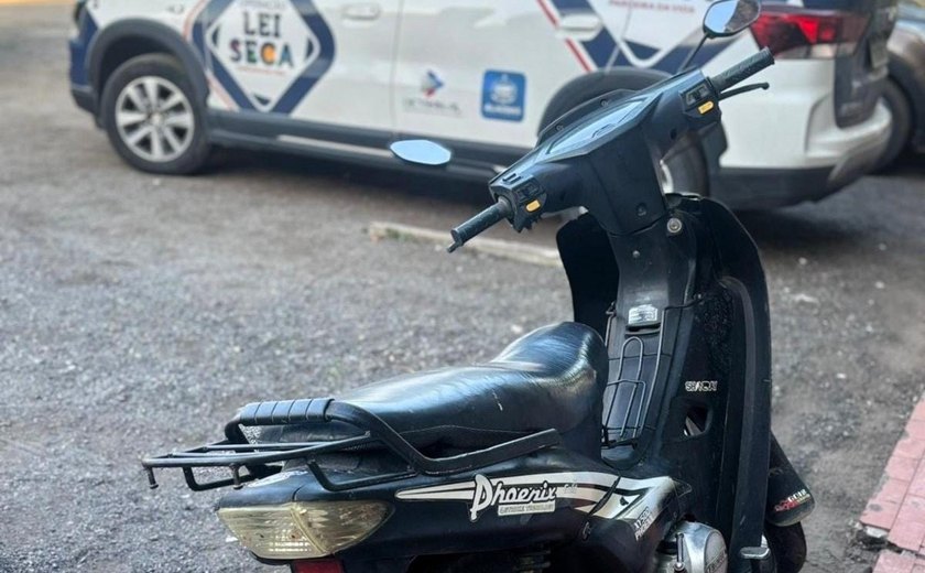 Lei Seca recupera ciclomotor com queixa de roubo e furto em Arapiraca