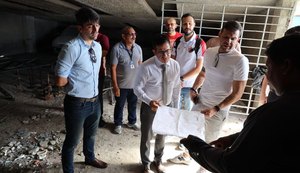 Ministério Público visita o Rei Pelé para averiguar obras e condições de funcionamento
