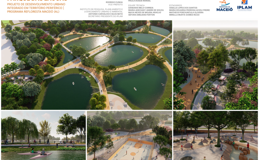 Projeto Parque das Lagoas coloca Maceió entre as finalistas do Mapa de Iniciativas Urbanas
