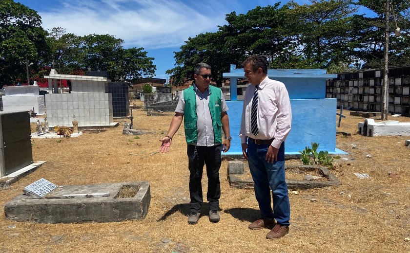 Defensoria Pública inspeciona cemitérios de Maceió e cobra avanço em medidas para garantir sepultamentos dignos