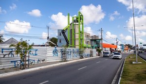 Prefeitura de Maceió inicia processo de montagem da passarela do Canaã