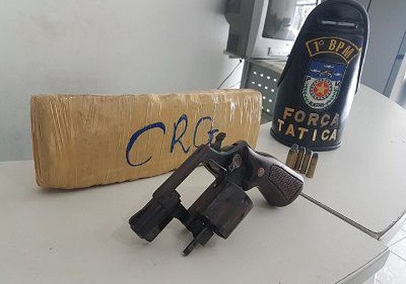 Operação apreende drogas e arma de fogo na parte baixa de Maceió