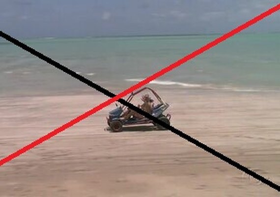 Veículos motorizados são proibidos nas praias de Maragogi