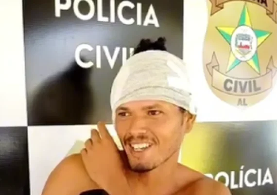 Homem fica com parte da orelha cortada após companheira quebrar portão e atingi-lo com facão