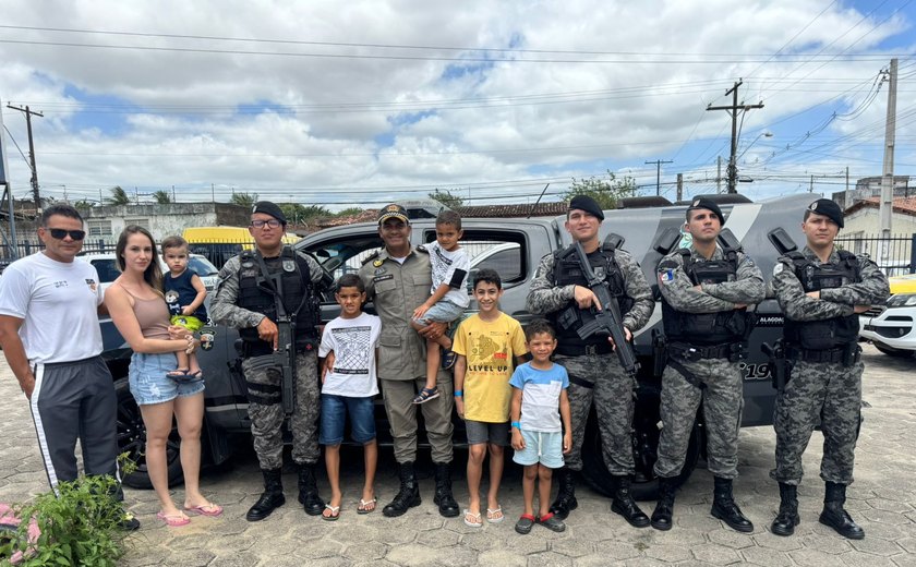 12º Batalhão da Polícia Militar de Alagoas celebra Mês das Crianças