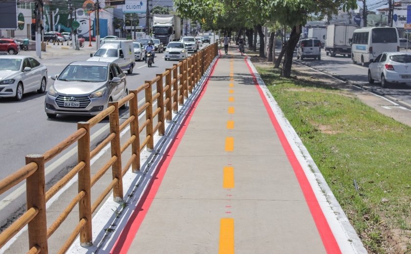 Ciclovia transforma mobilidade e reduz tempo de deslocamento em Maceió