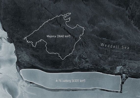 Iceberg gigante se desprende na Antártica