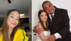Filha de Vampeta é presa por violência doméstica e acusa marido de ser o agressor