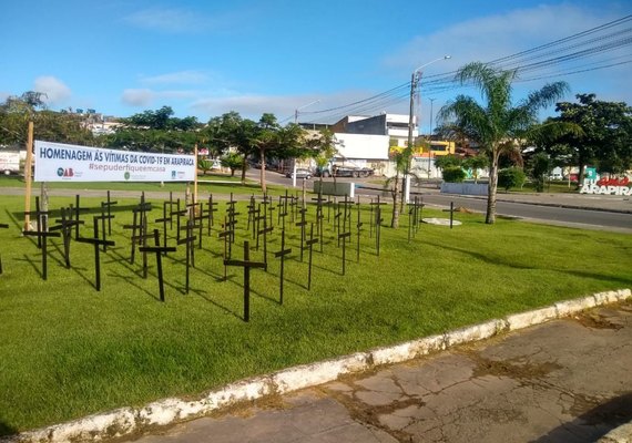 Defensoria, Coren e OAB promovem ato simbólico em homenagem às vítimas do Covid-19