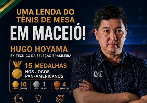 Maceió recebe grandes nomes do tênis de mesa e atletas de todo o Brasil para semana dedicada à modalidade
