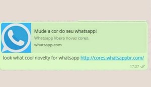 Golpe do WhatsApp promete mudar cor do aplicativo; mais de 1 milhão já caíram