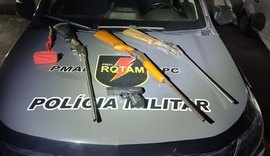 Polícia apreende armas artesanais em fábrica clandestina no Pilar