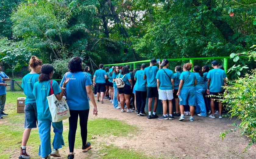 Cinturão Verde de Maceió vira sala de aula para estudantes da Bahia