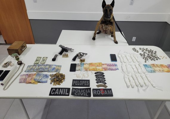 Ação integrada prende cinco pessoas por tráfico de drogas no Sertão alagoano