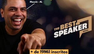 Alagoano está na final do Concurso Nacional de palestrantes The Best Speaker Brasil