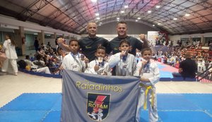 Crianças do Projeto Raiadinhos são medalhistas em campeonato de taekwondo no RN