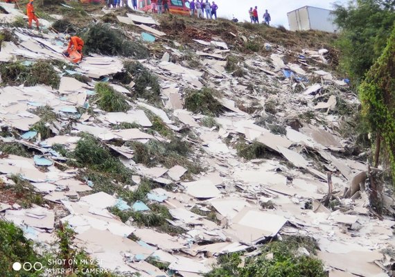 Caminhoneiro sai da pista na AL-115, capota e morre em Palmeira dos Índios