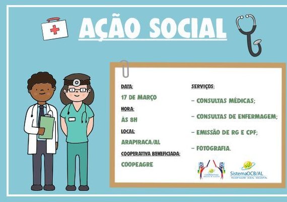 Sistema OCB/AL realiza ação social neste fim de semana