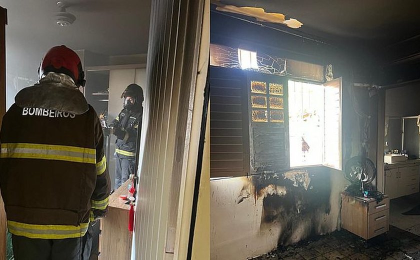 Incêndio atinge casa no bairro da Gruta, em Maceió