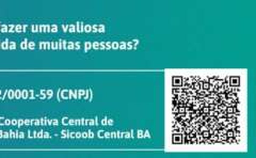 Mobilização: Sicoob cria campanha nacional SOS Bahia