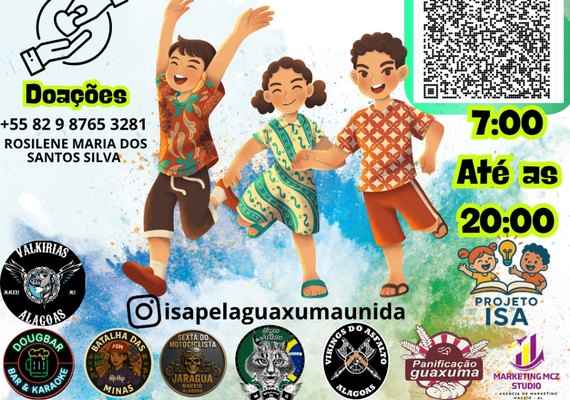 Associação promove Dia das Crianças na Guaxuma