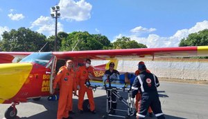 Alagoano que sofreu acidente em Belo Horizonte é transferido pelo Serviço Aeromédico