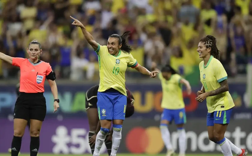 Marta marca duas vezes e seleção feminina goleia a Jamaica em amistoso