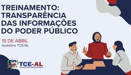 TCE/AL realiza treinamento para responsáveis pelos portais de transparência do Poder Público