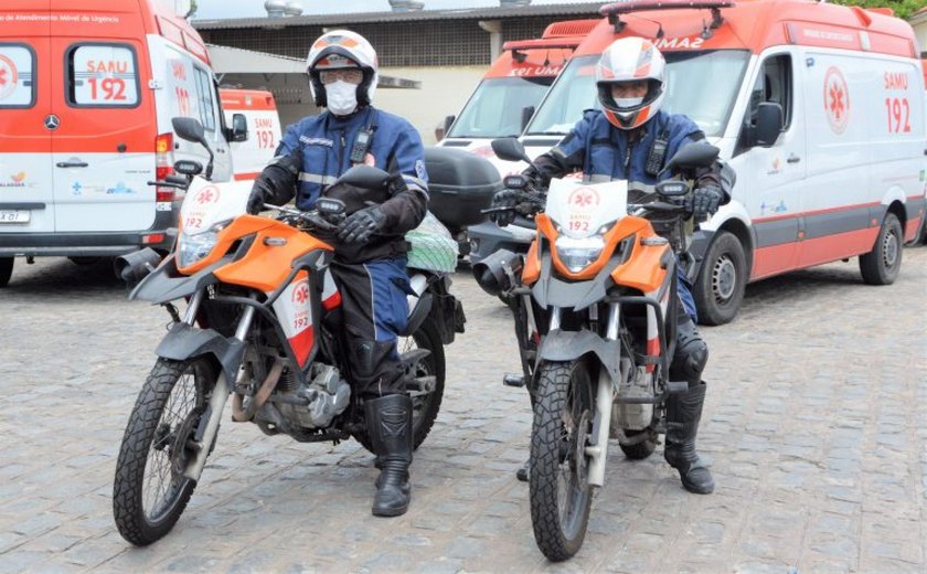 Samu registra em 2025 mais de 6,5 mil acidentes com motos em Alagoas; média é de quase 18 por dia