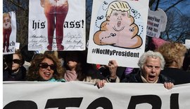 Milhares de manifestantes protestam contra Donald Trump em Nova York