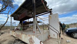 FPI do São Francisco interdita equipamento de pedreira em Delmiro Gouveia