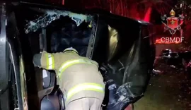 Van com 18 atletas de SP que praticam ginástica acrobática tomba no DF