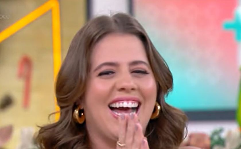 Tati Machado anuncia gravidez do primeiro filho ao vivo no ‘Mais Você’ e emociona público