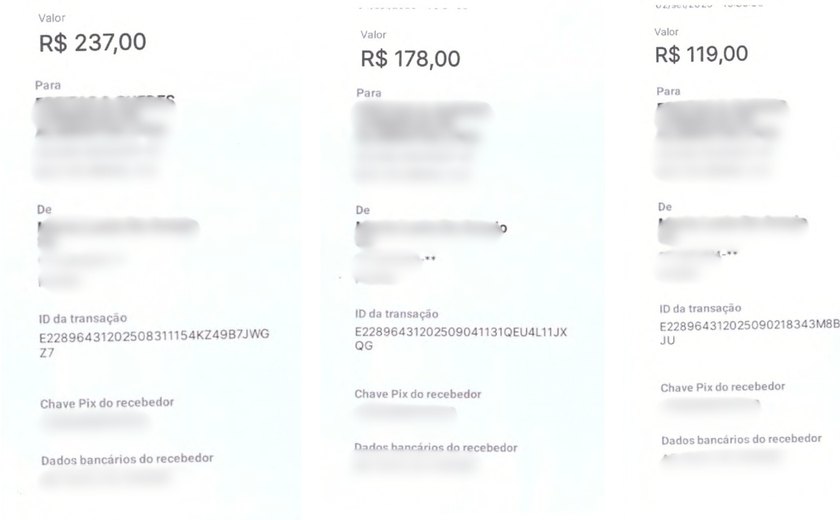 Homem é preso em Maceió por golpes com comprovantes falsos de Pix de R$ 0,01