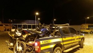 Em 30 minutos, PRF recolhe cinco motocicletas irregulares no Sertão de Alagoas