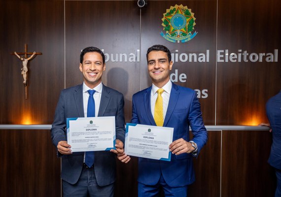 JHC e Rodrigo Cunha são diplomados prefeito e vice-prefeito de Maceió