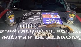 Adolescente é apreendido com arma e drogas em Rio Largo