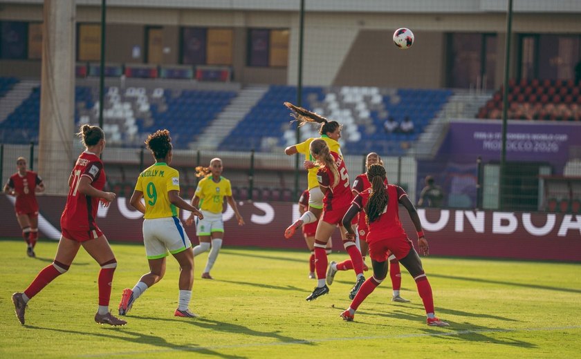 Brasil goleia Canadá por 6x2 em estreia na Copa do Mundo Feminina Sub-17