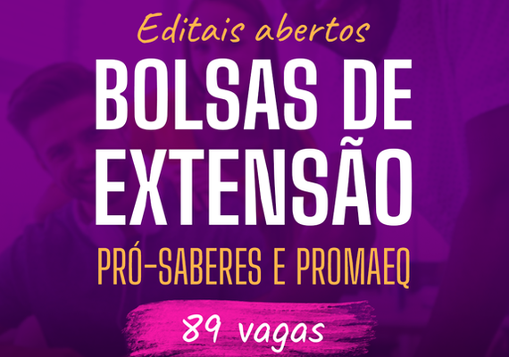 Ufal abre seleção para 89 bolsas de extensão para 2026