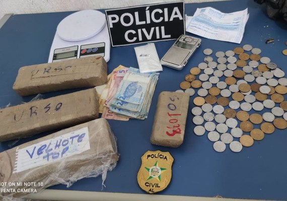 Operação apreende droga e prende suspeito de tráfico em União dos Palmares