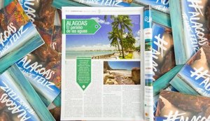 Praias de Alagoas estampam capa de revista argentina