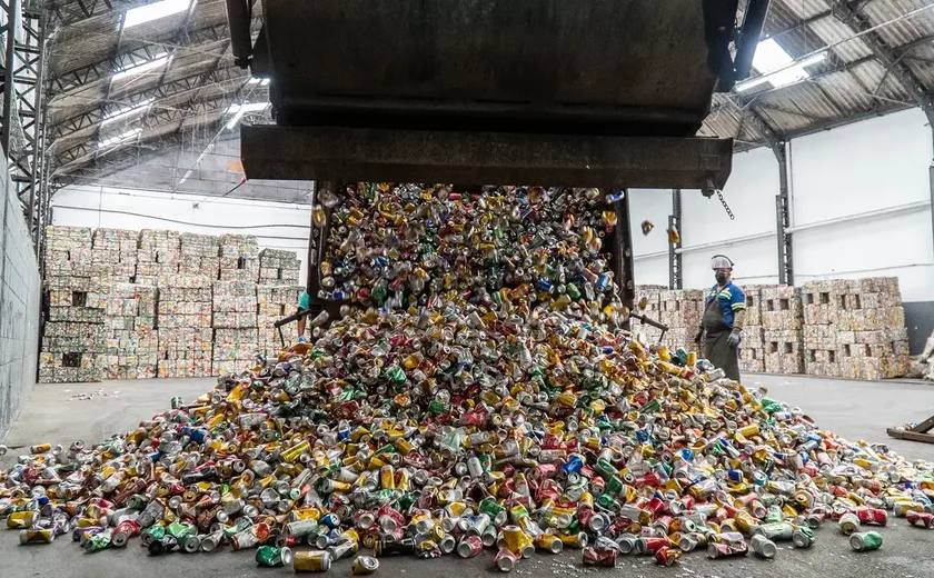 Brasil reciclou 97,3% das latinhas de alumínio em 2024